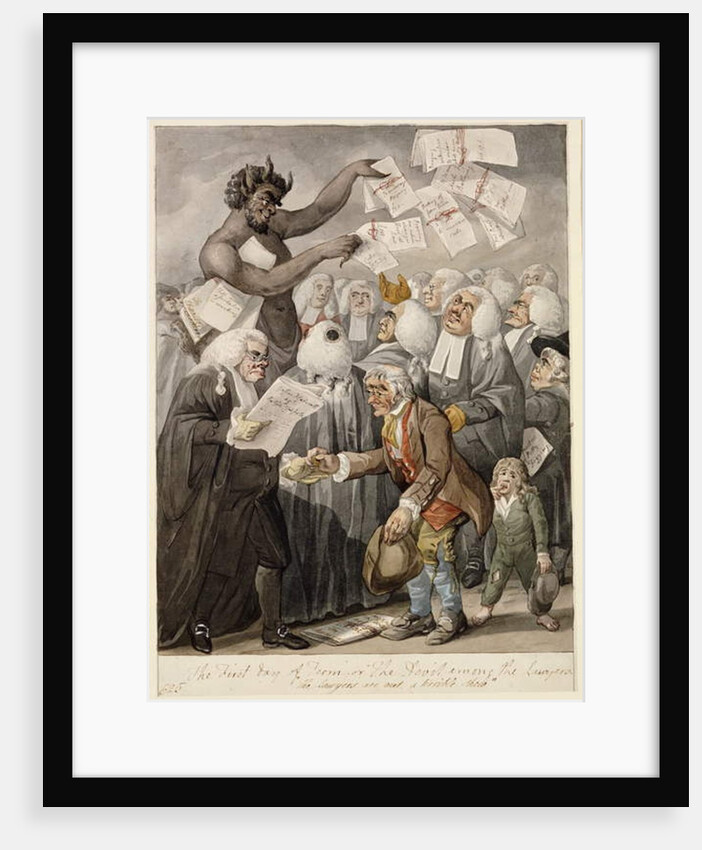 The First Day of Term - or the Devil among Lawyers by Robert Dighton