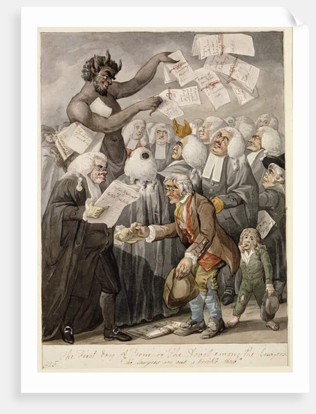 The First Day of Term - or the Devil among Lawyers by Robert Dighton