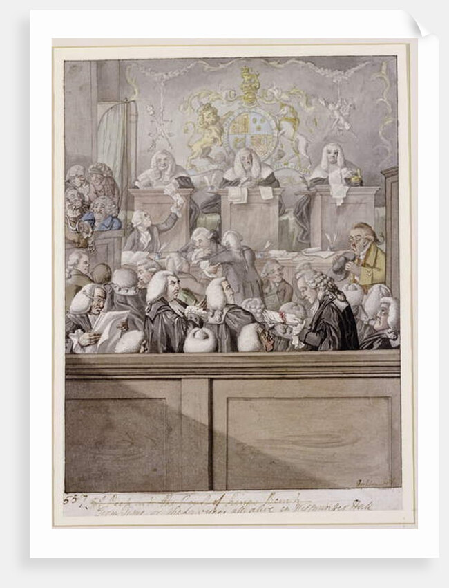 Term Time - or the Lawyers all alive in Westminster Hall by Robert Dighton