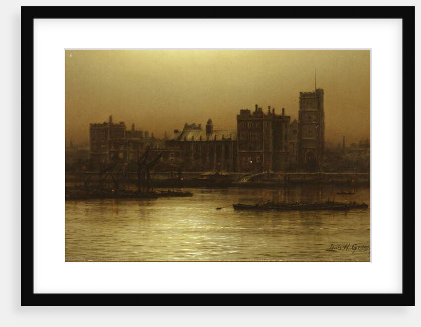 Lambeth Palace, London, 1895 by Louis Grimshaw