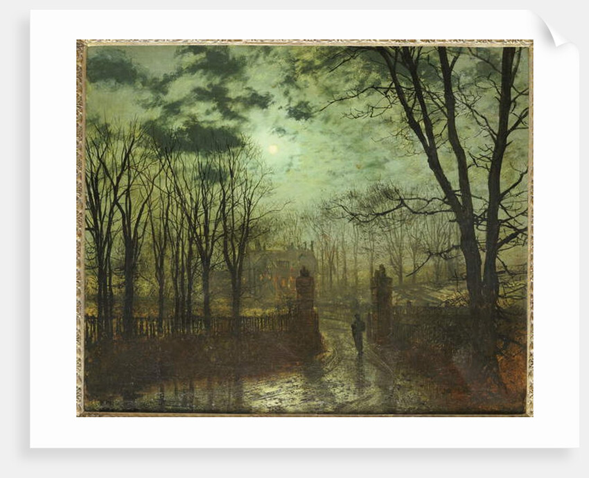 At the Park Gate by John Atkinson Grimshaw