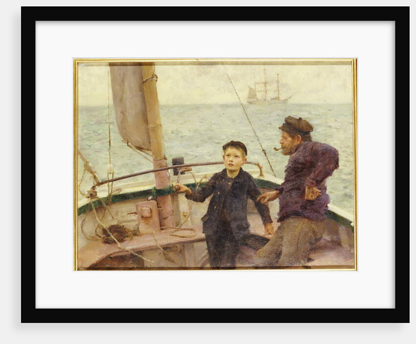 The Steering Lesson, 1892 by Henry Scott Tuke