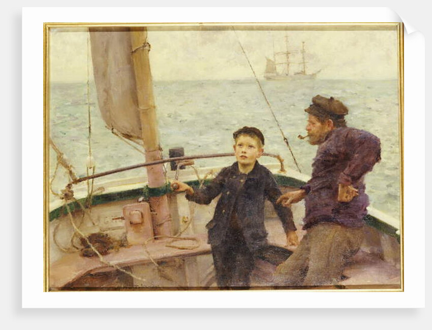 The Steering Lesson, 1892 by Henry Scott Tuke
