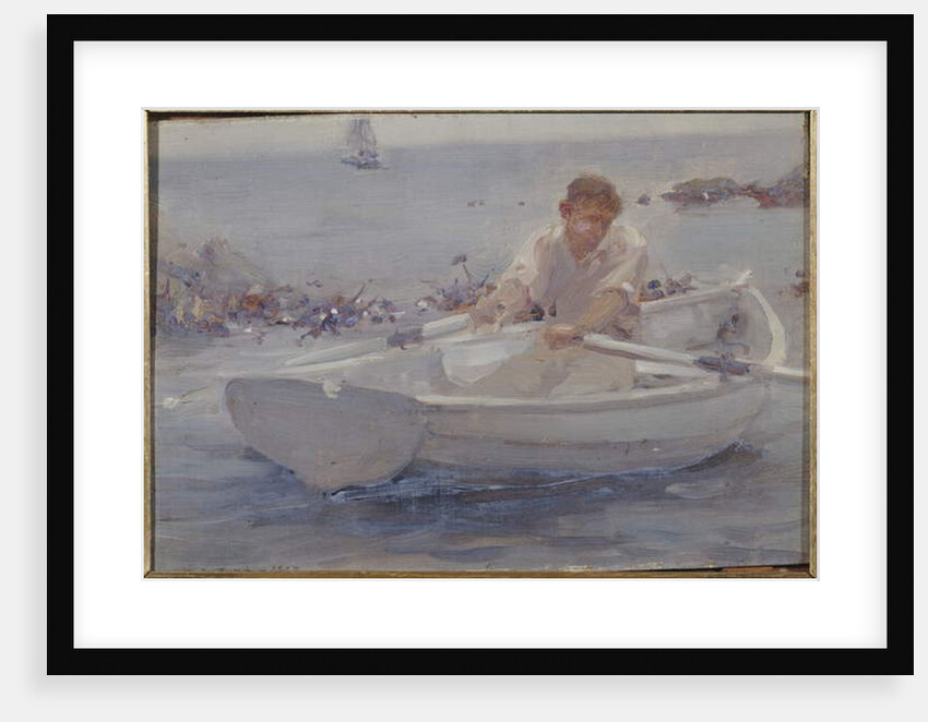 Man in a Rowing Boat, 1907 by Henry Scott Tuke