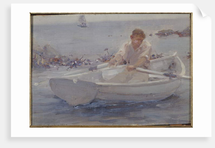 Man in a Rowing Boat, 1907 by Henry Scott Tuke