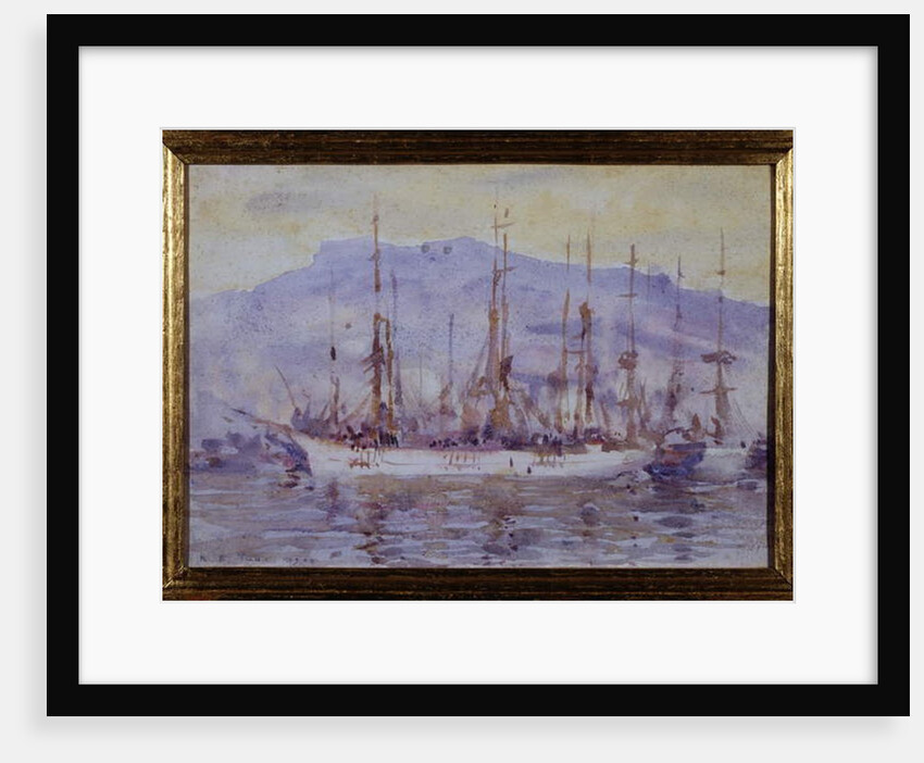 Three Masters, Falmouth, 1904 by Henry Scott Tuke