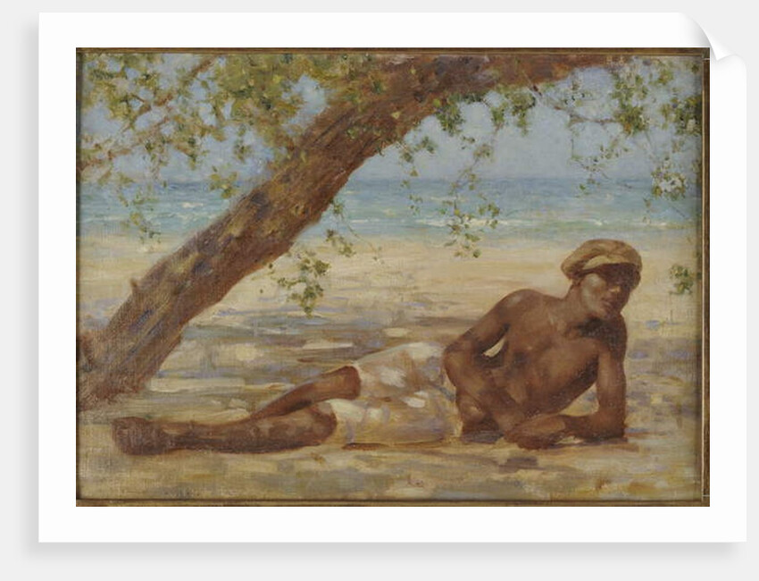 Samuel under a Tree, Jamaica by Henry Scott Tuke