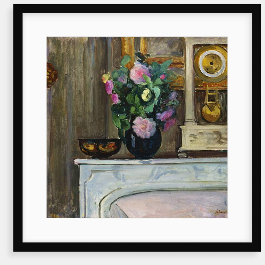 Bouquet of Flowers on the Fireplace, 1920 by Henri Lebasque