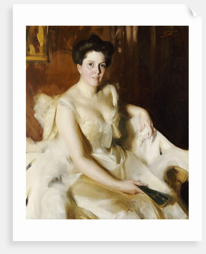 Portrait of Mrs de Ver Warner by Anders Leonard Zorn