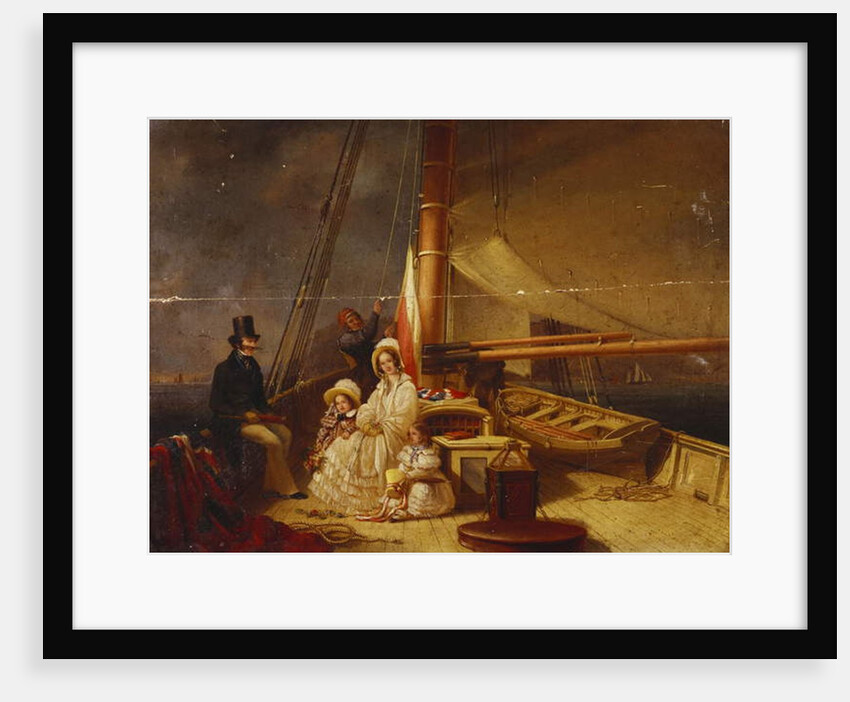 The Yacht 'The Guernsey' with her Owner and his Family and Crew Aboard by Nicholas Condy