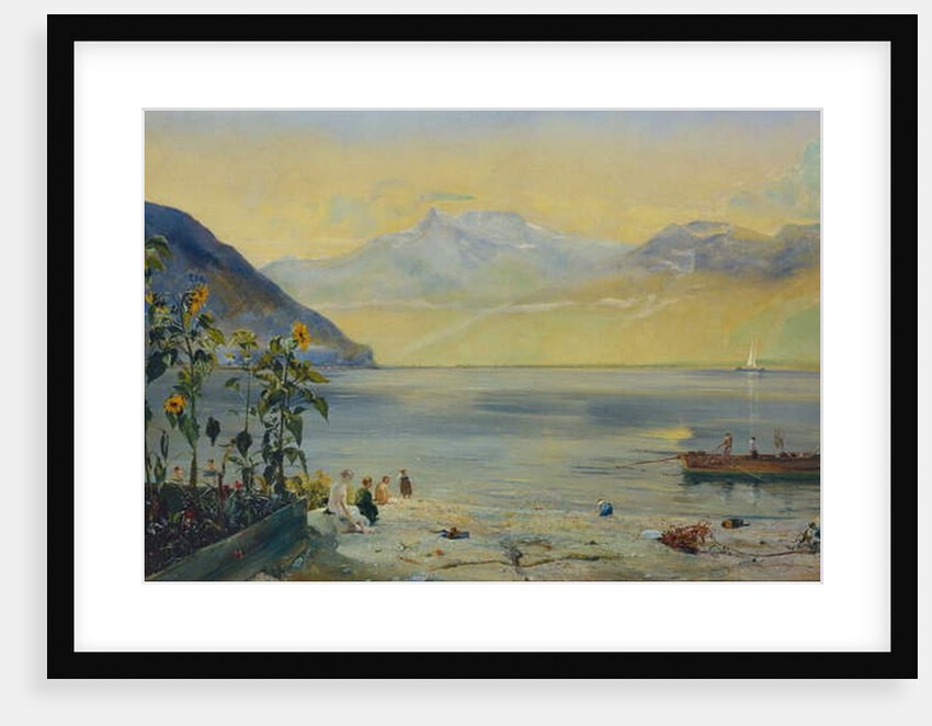 Lake Leman with the Dents du Midi in the Distance, 1863 by John William Inchbold