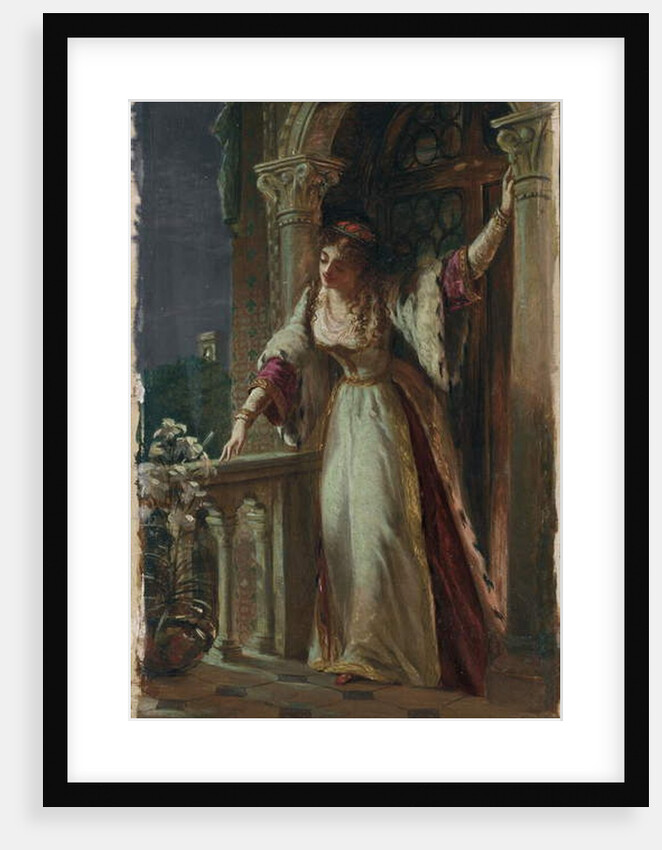 It is I, be not afraid - Juliet on her Balcony by Frank Dicksee