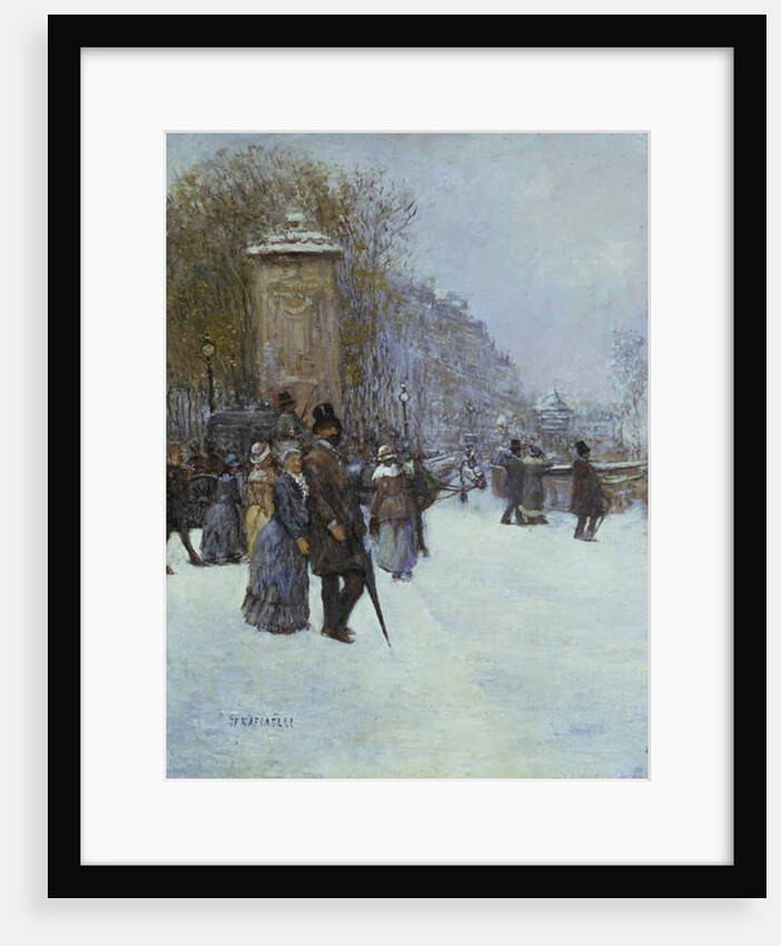 The Promenade in Paris by Jean Francois Raffaelli