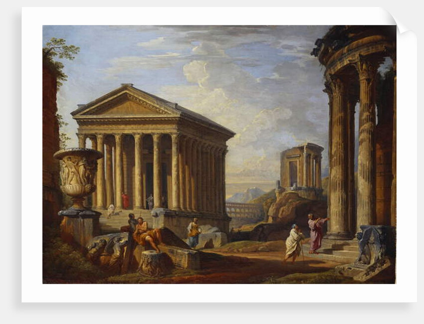 A Capriccio of Classical Ruins, 1793 by Giovanni Paolo Pannini or Panini