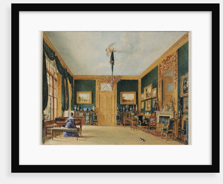 The Green Drawing Room of the Earl of Essex at Cassiobury, 1823 by William Henry Hunt