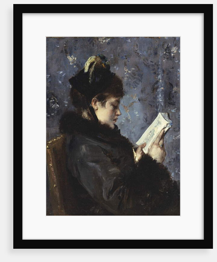 A Portrait of Madame Brizat from the Comedie Francaise by Alfred Emile Stevens