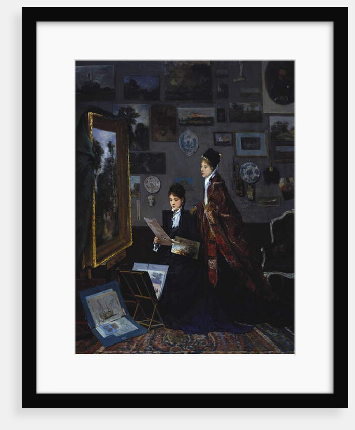 In the Studio by Alfred Emile Stevens