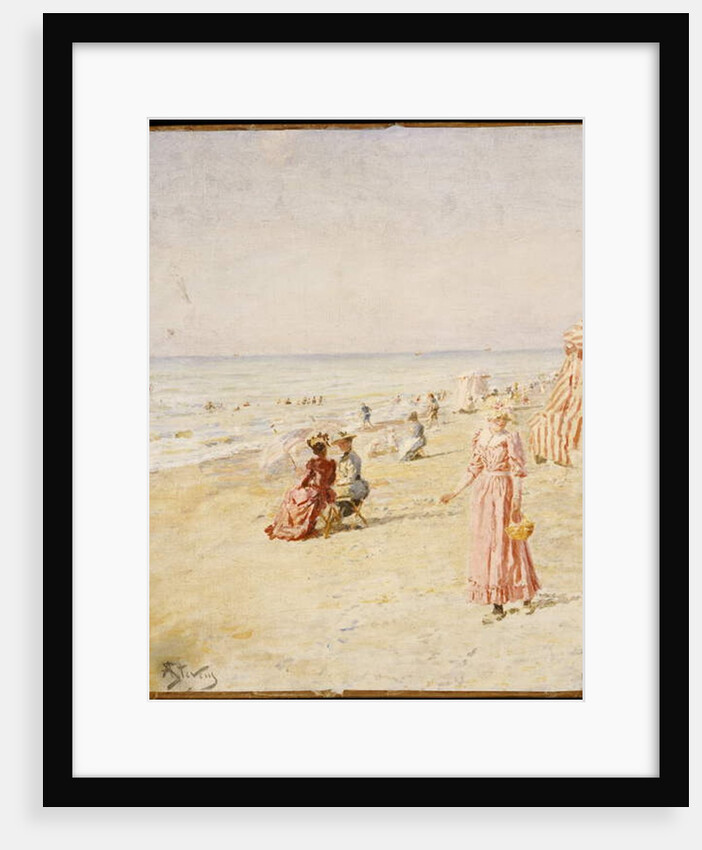 The Beach, Ostende by Alfred Emile Stevens