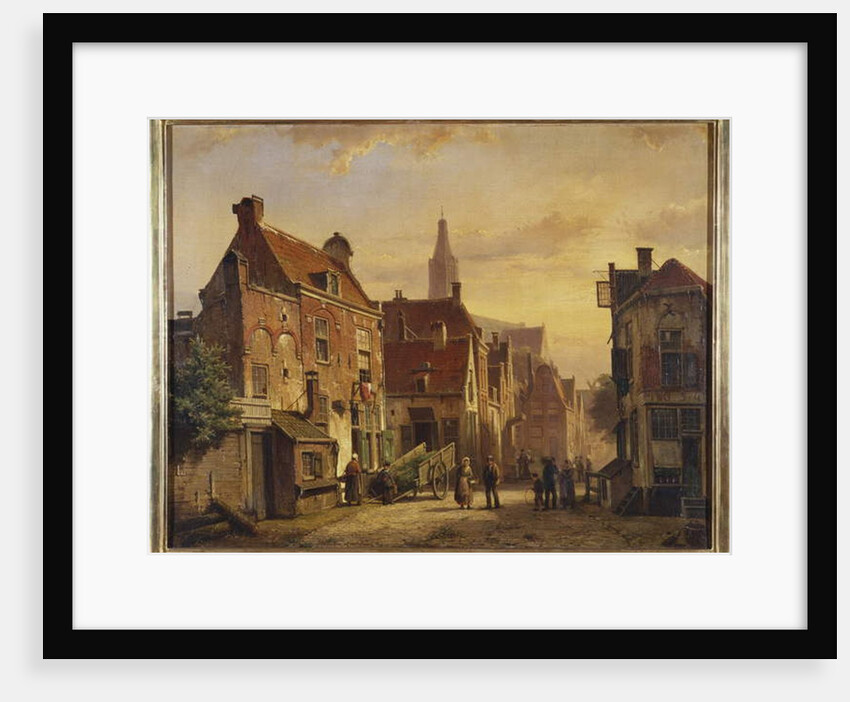 Dutch Street Scene by Willem Koekkoek
