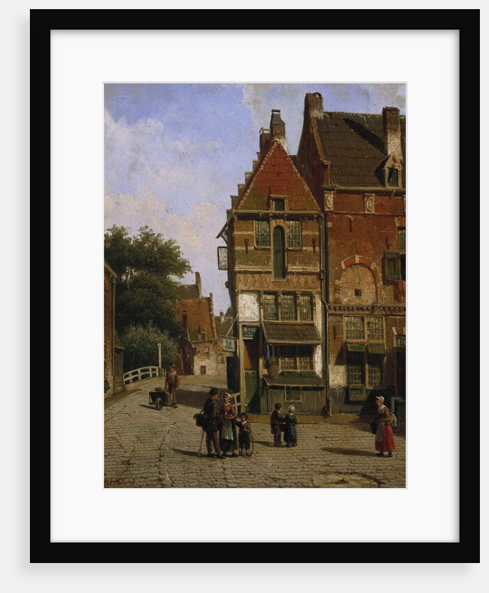 A Dutch Street Scene by Willem Koekkoek