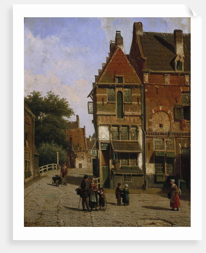 A Dutch Street Scene by Willem Koekkoek