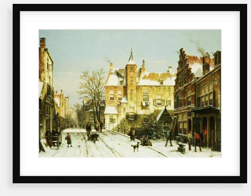 A Dutch Village in Winter by Willem Koekkoek