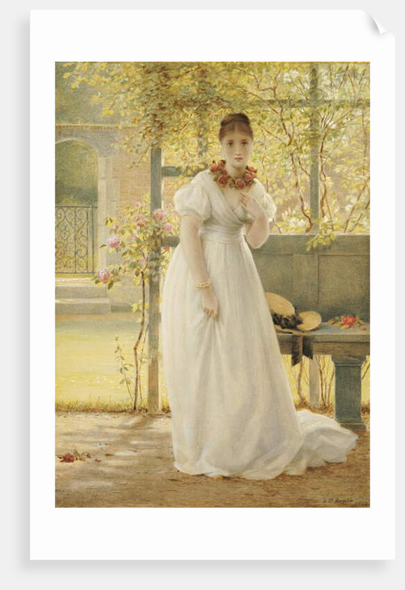 In the Walled Garden, 1869 by George Dunlop Leslie