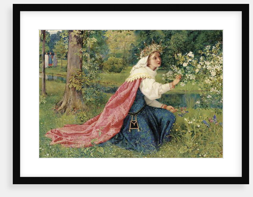 Matilda - Dante, Purgatorio, Canto 28, 1859 by George Dunlop Leslie