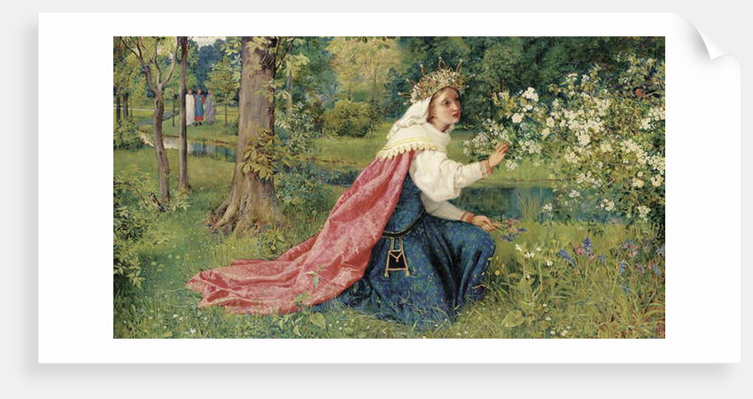 Matilda - Dante, Purgatorio, Canto 28, 1859 by George Dunlop Leslie