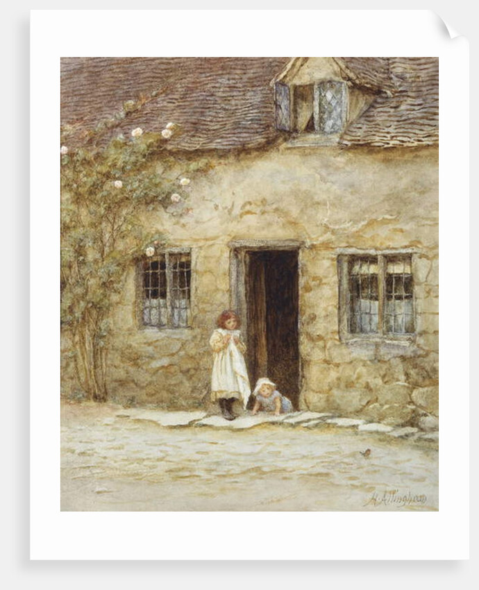 At the Cottage Door by Helen Allingham