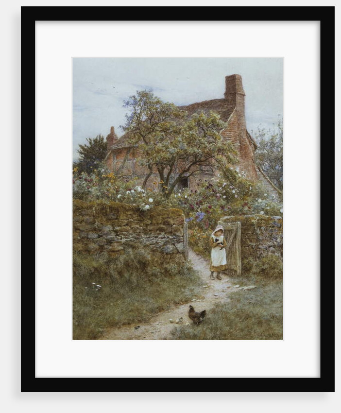 The Black Kitten by Helen Allingham