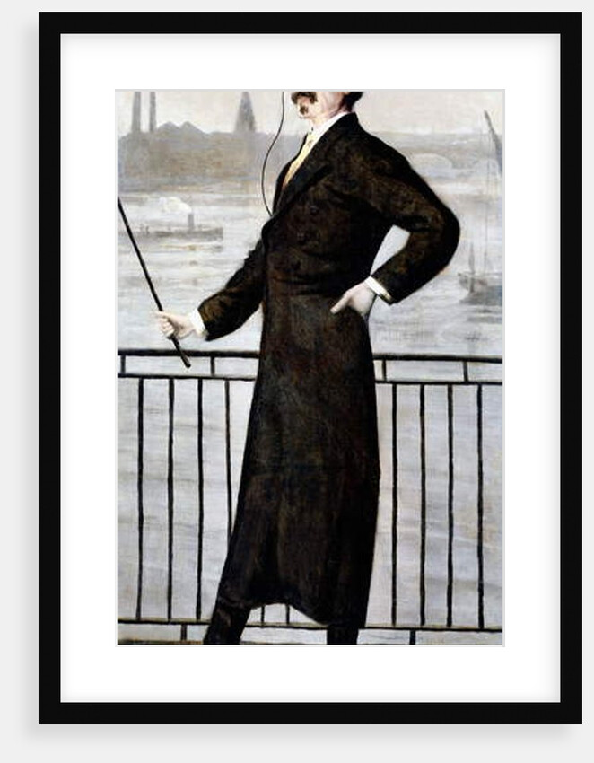 James Abbott McNeill Whistler on the Widow's Walk at his House in Lindsey Row, Chelsea, 1871 by Walter Greaves