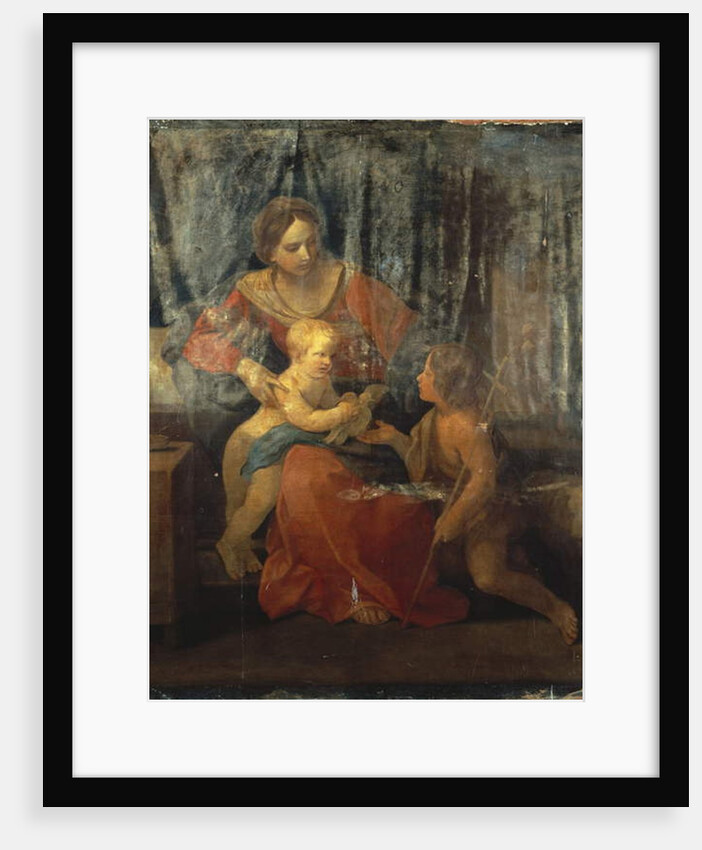 Madonna and Child with St. John the Baptist in an Interior, c.1640 by Guido Reni