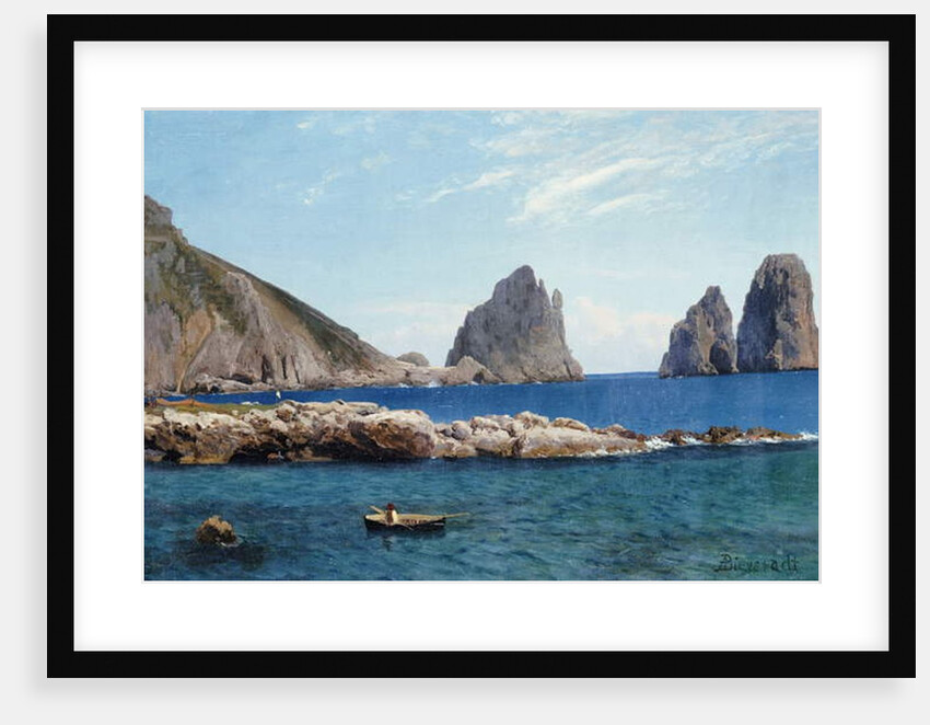 Rowing off the Rocks by Albert Bierstadt