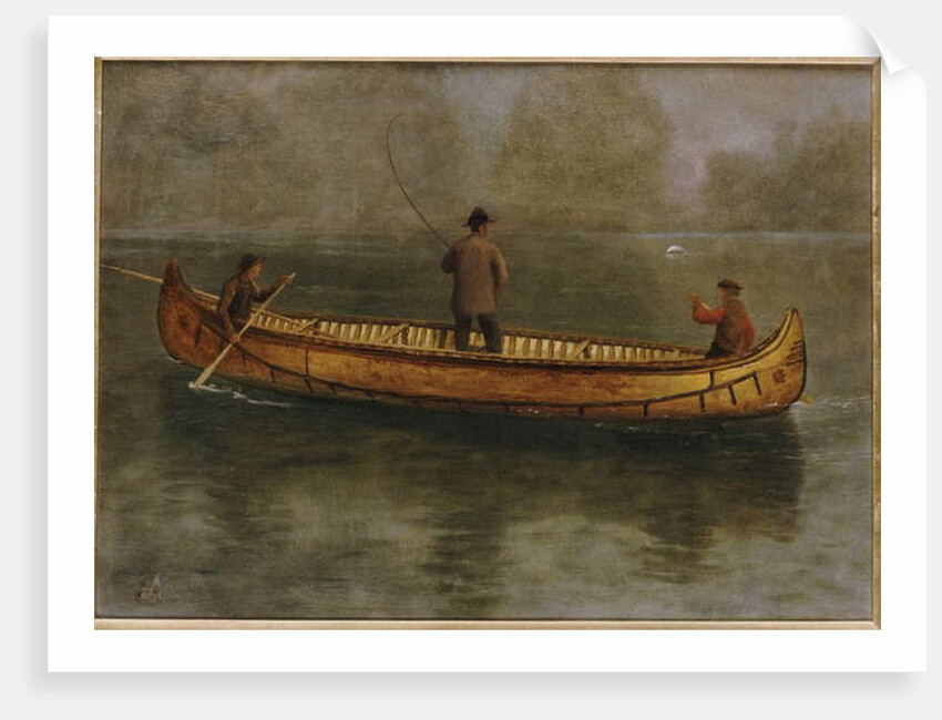 Fishing from a Canoe by Albert Bierstadt