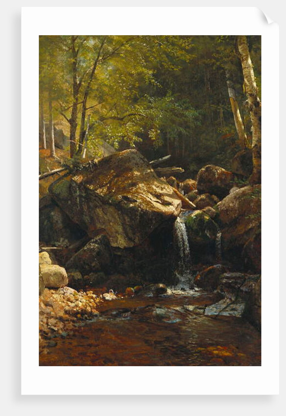 Thompson Cascade, White Mountains by Albert Bierstadt