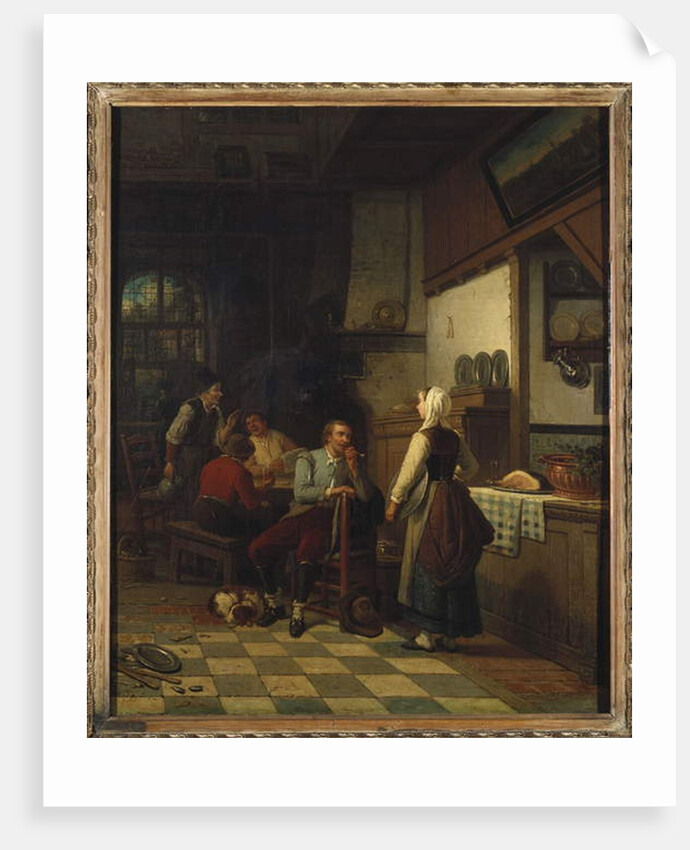 In the Tavern, 1876 by Henri de Braekeleer