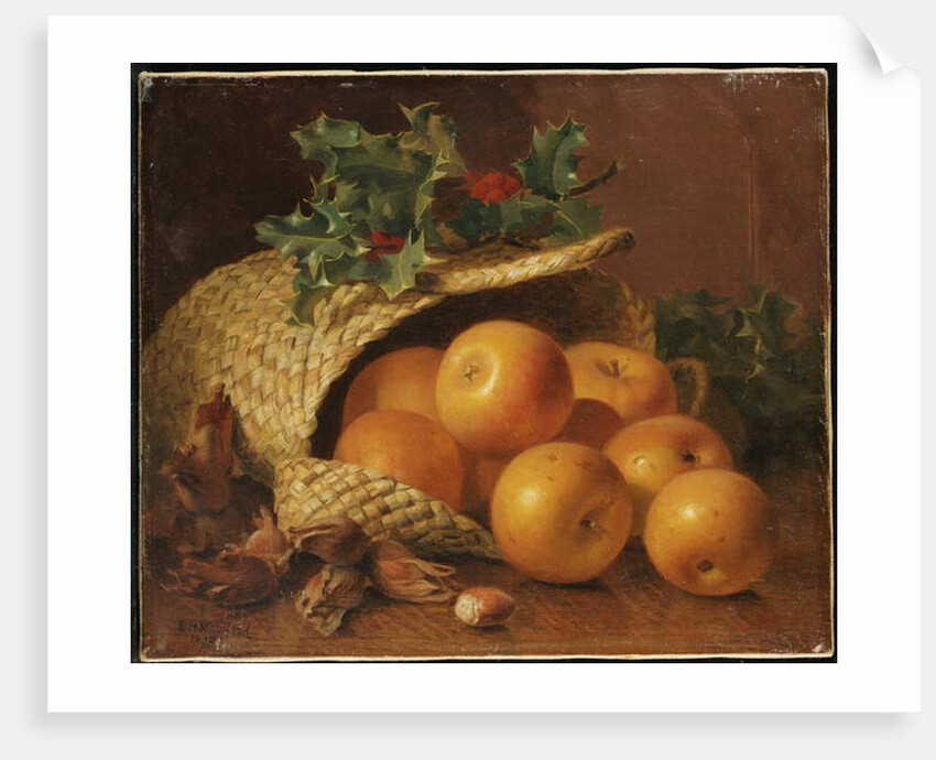 Still Life with Apples, Hazelnuts and Holly, 1898 by Eloise Harriet Stannard