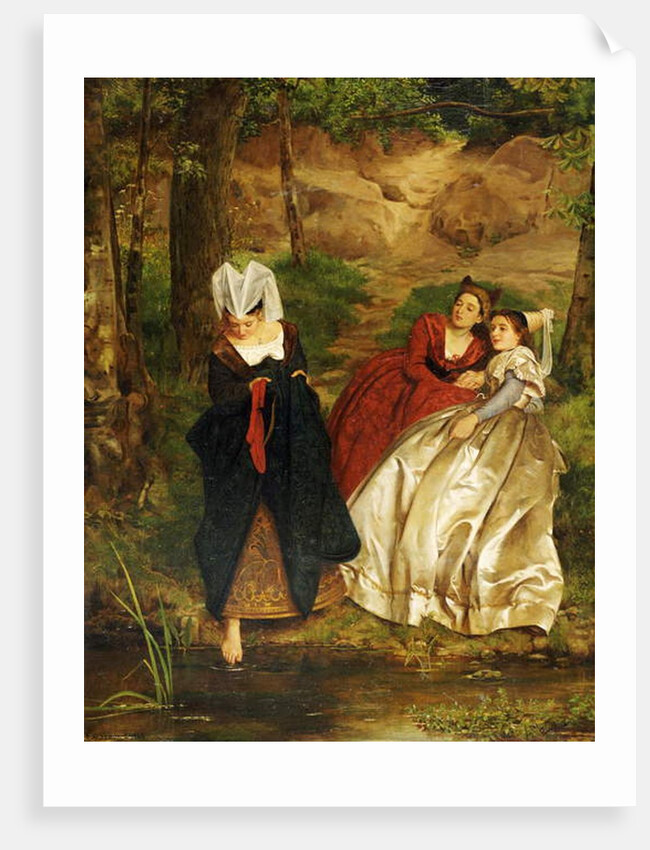 At the Stream, 1864 by Philip Hermogenes Calderon