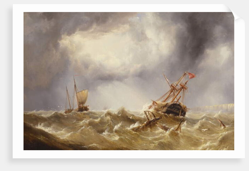 Dismasted in a Storm off the Kent Coast by Henry Redmore