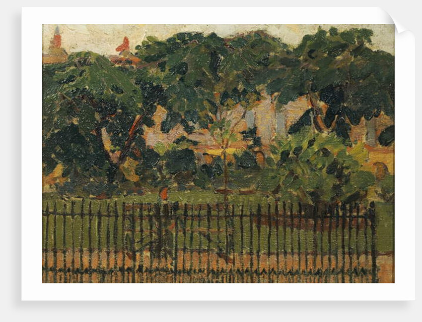 The Park Railings, Mornington Crescent by Spencer Frederick Gore