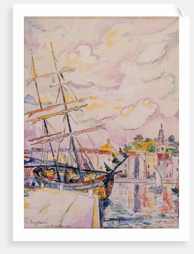 The Port of Saint-Tropez, 1918 by Paul Signac