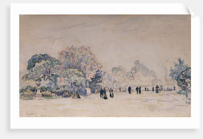 The Tuileries, Paris, 1910 by Paul Signac