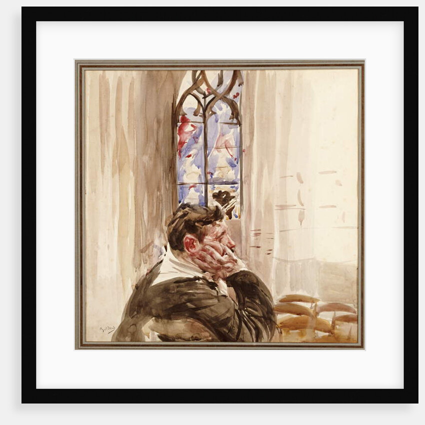 Portrait of a Man in a Church, 1900 by Giovanni Boldini