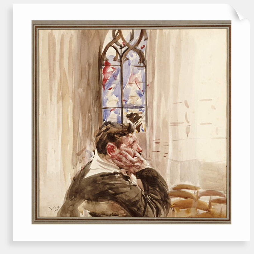 Portrait of a Man in a Church, 1900 by Giovanni Boldini