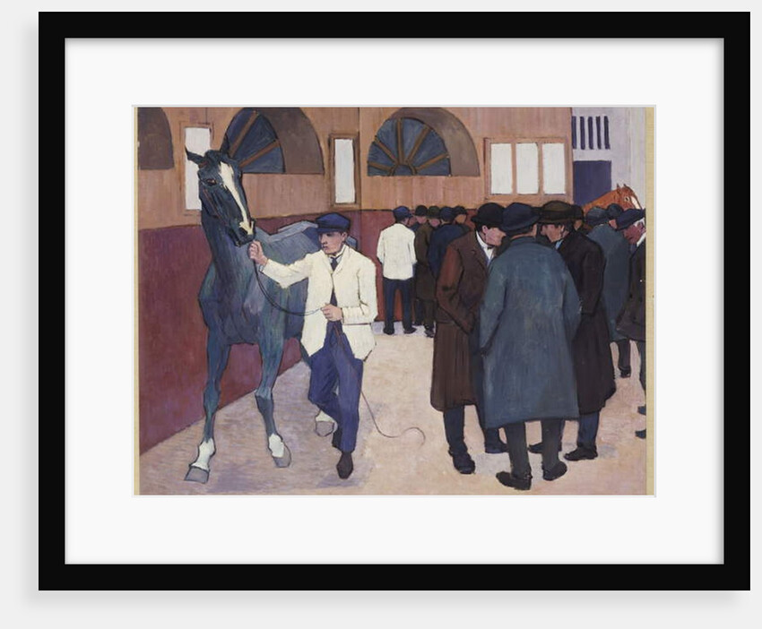 Horse Dealers at the Barbican, 1918 by Robert Polhill Bevan