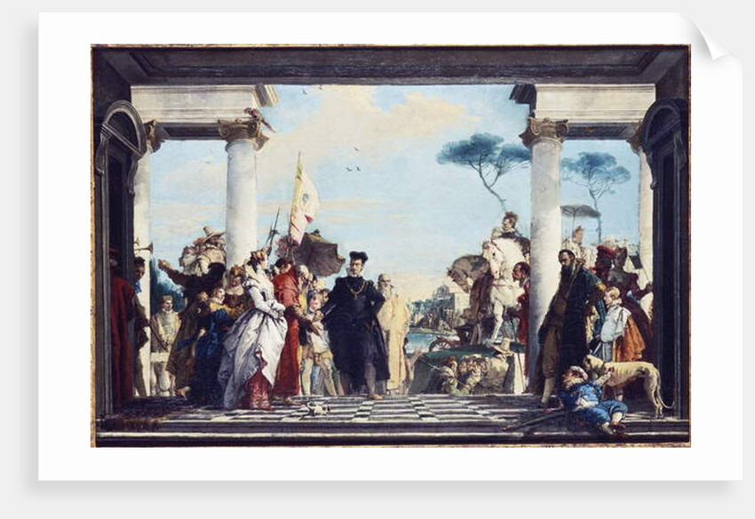 The Arrival of Henri III at the Villa Contarini, before 1750 by Giovanni Battista Tiepolo