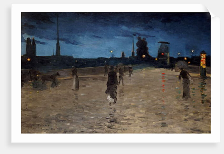 Le Pont de Pierre, Rouen, 1881 by Charles Angrand