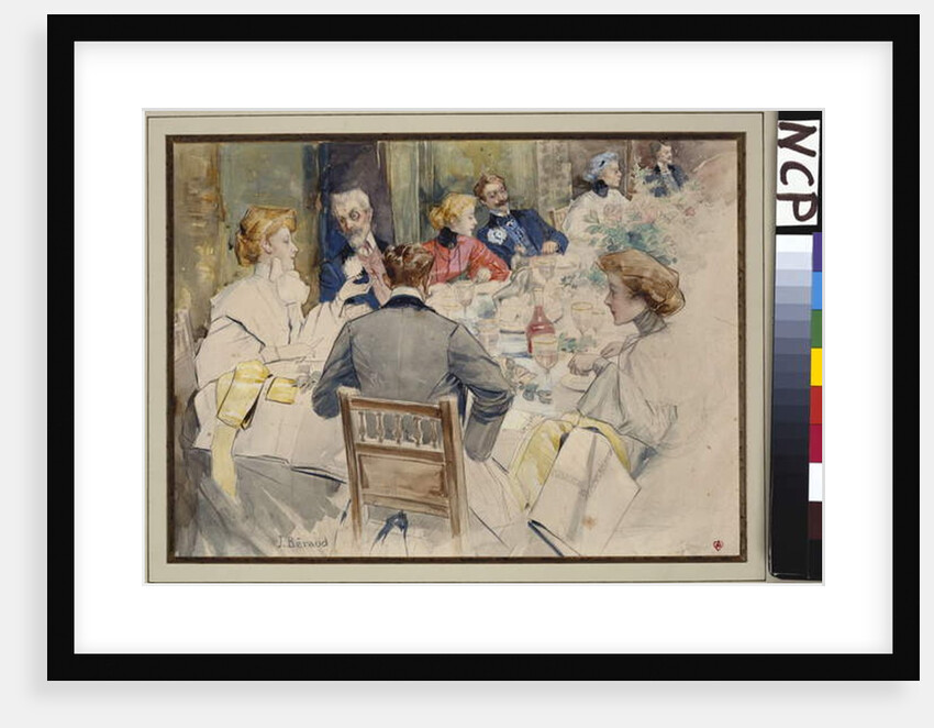 An Elegant Dinner Party by Jean Beraud