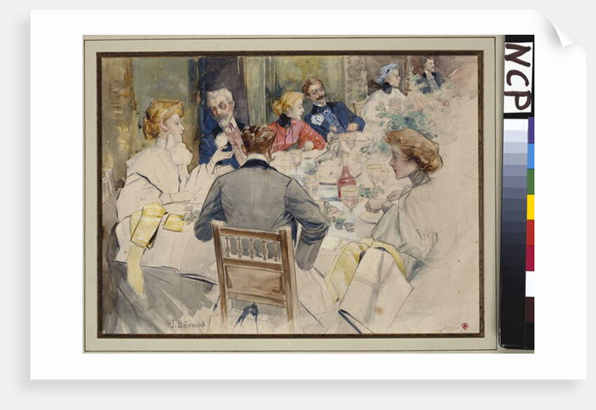 An Elegant Dinner Party by Jean Beraud